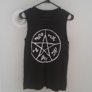 Supernatural demon trap tank top